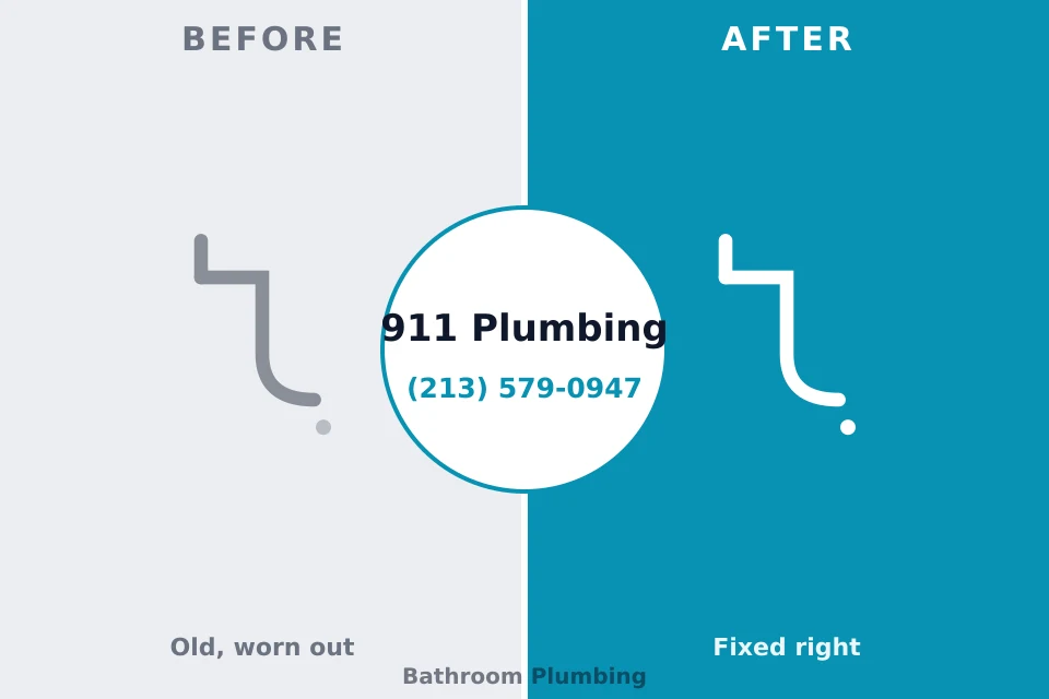 Before and after: plumbing company South Park, WY